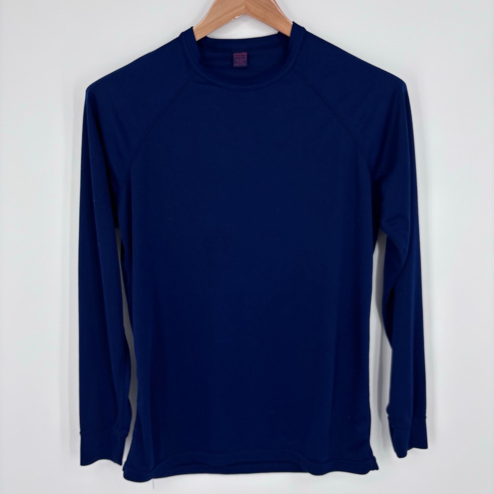 VTG 90s Patagonia Capilene Crew Neck Baselayer Shirt Mens XL Navy Blue USA